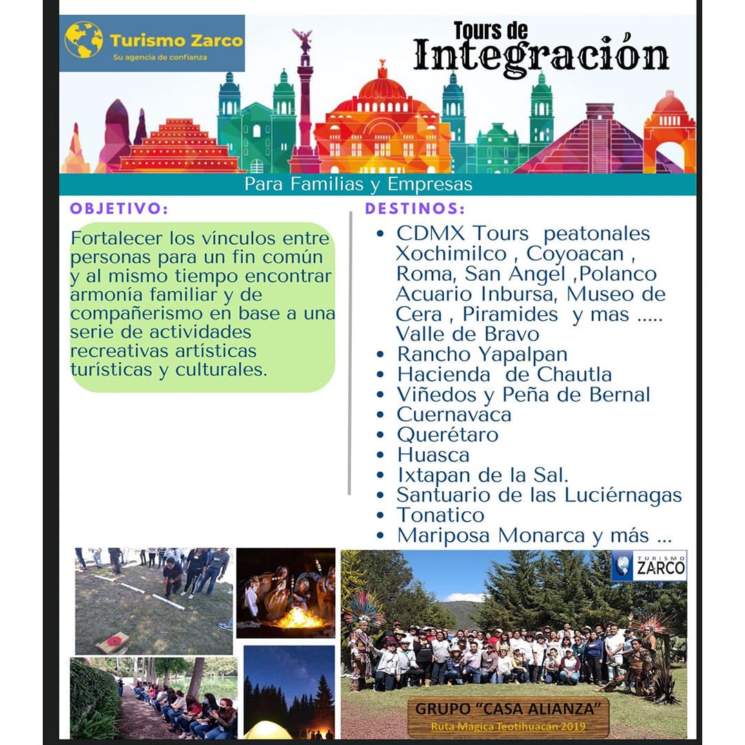 Promoción de Turismo Zarco con paquetes turísticos a Cancún, Acapulco, Tulum y Riviera Maya. Incluye vuelos redondos, traslados, hospedaje en hoteles todo incluido, precios especiales para grupos y familias, opciones nacionales e internacionales.